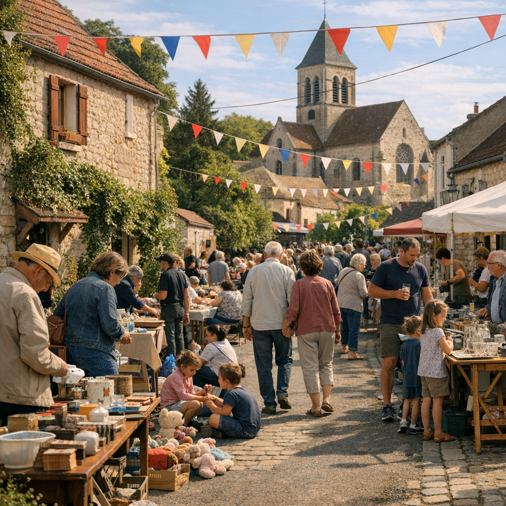 Pourquoi cette brocante relève d’un événement de village plus que d’un simple agenda