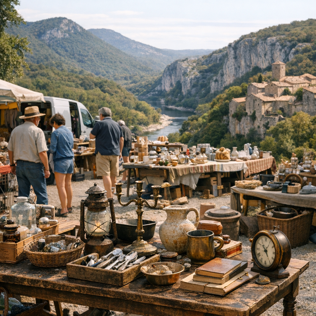 Les brocantes en Ardèche : raisonner par micro-territoires, des Cévennes d’Ardèche aux Gorges de l’Ardèche