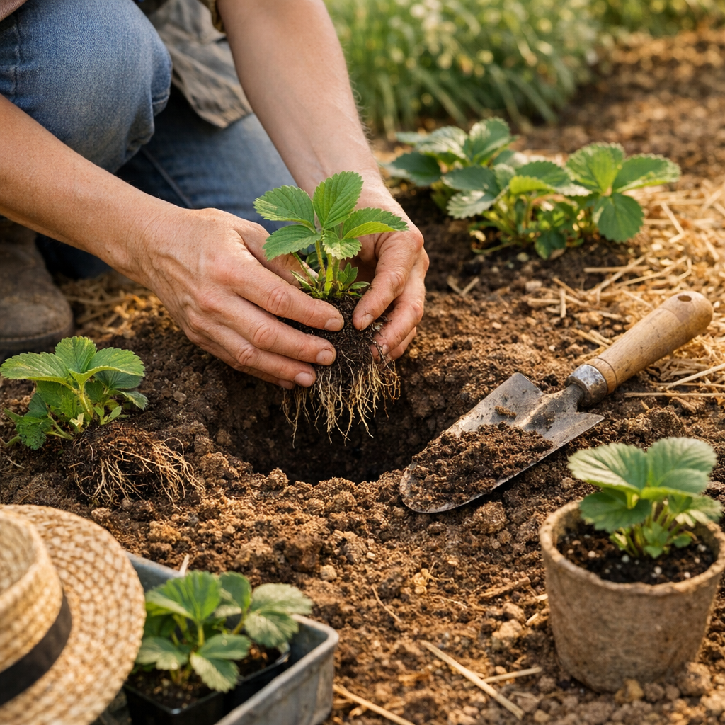 Comment planter des fraisiers sans asphyxier les racines