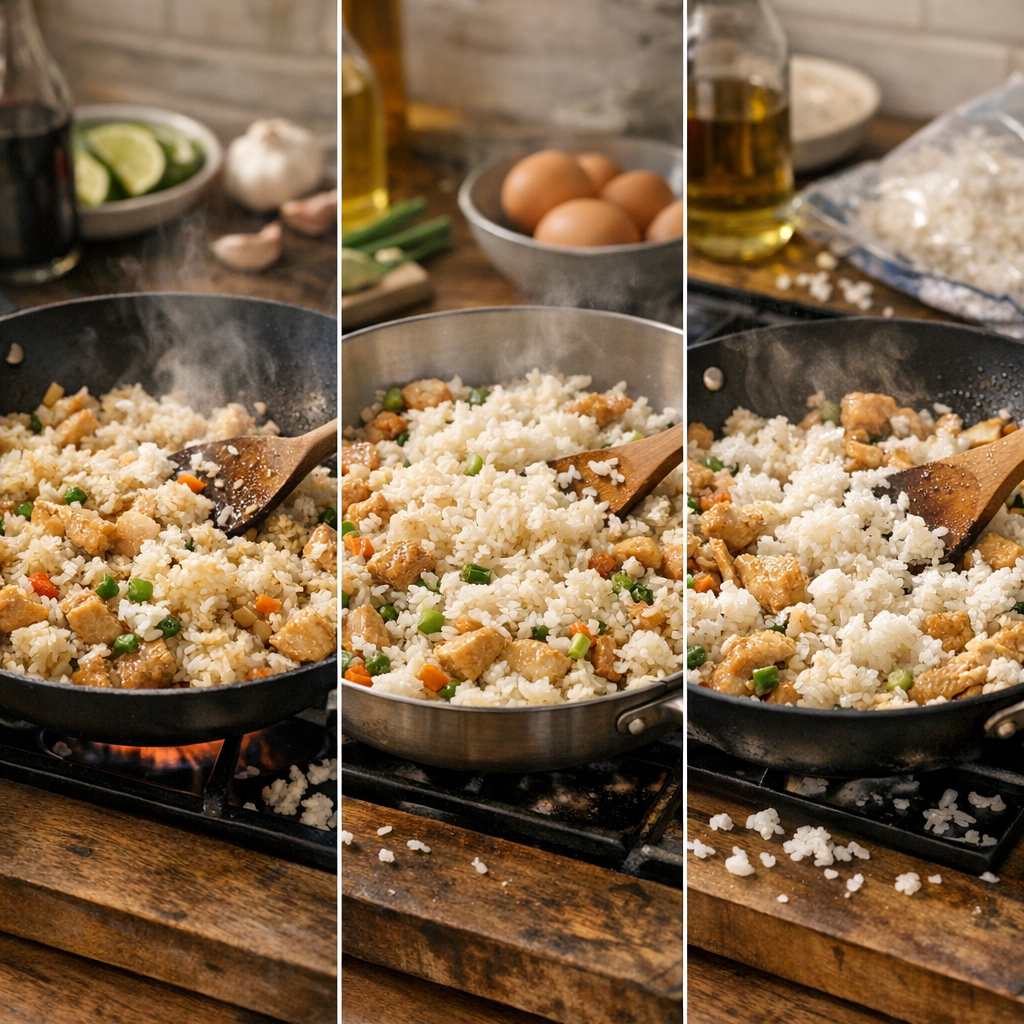 Comment faire griller le riz ? La méthode selon le riz de veille, le riz du jour ou le riz surgelé