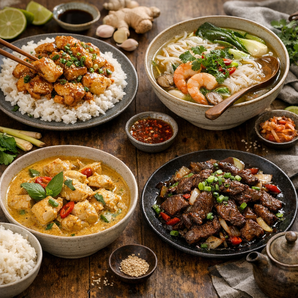 Poulet, soupe, curry, bœuf : 4 recettes asiatiques qui apprennent vraiment à cuisiner