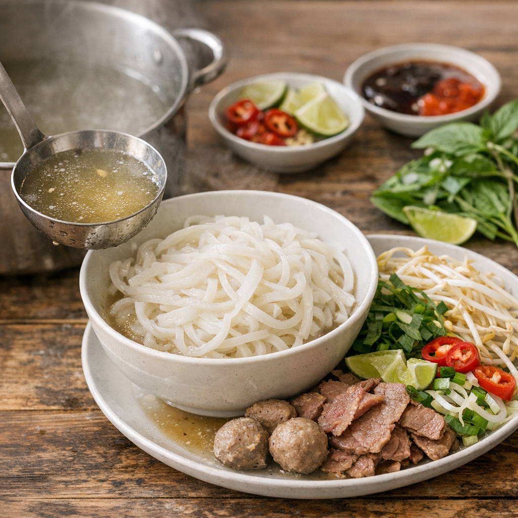 Pourquoi le total calorique varie surtout entre bouillon, nouilles et garnitures