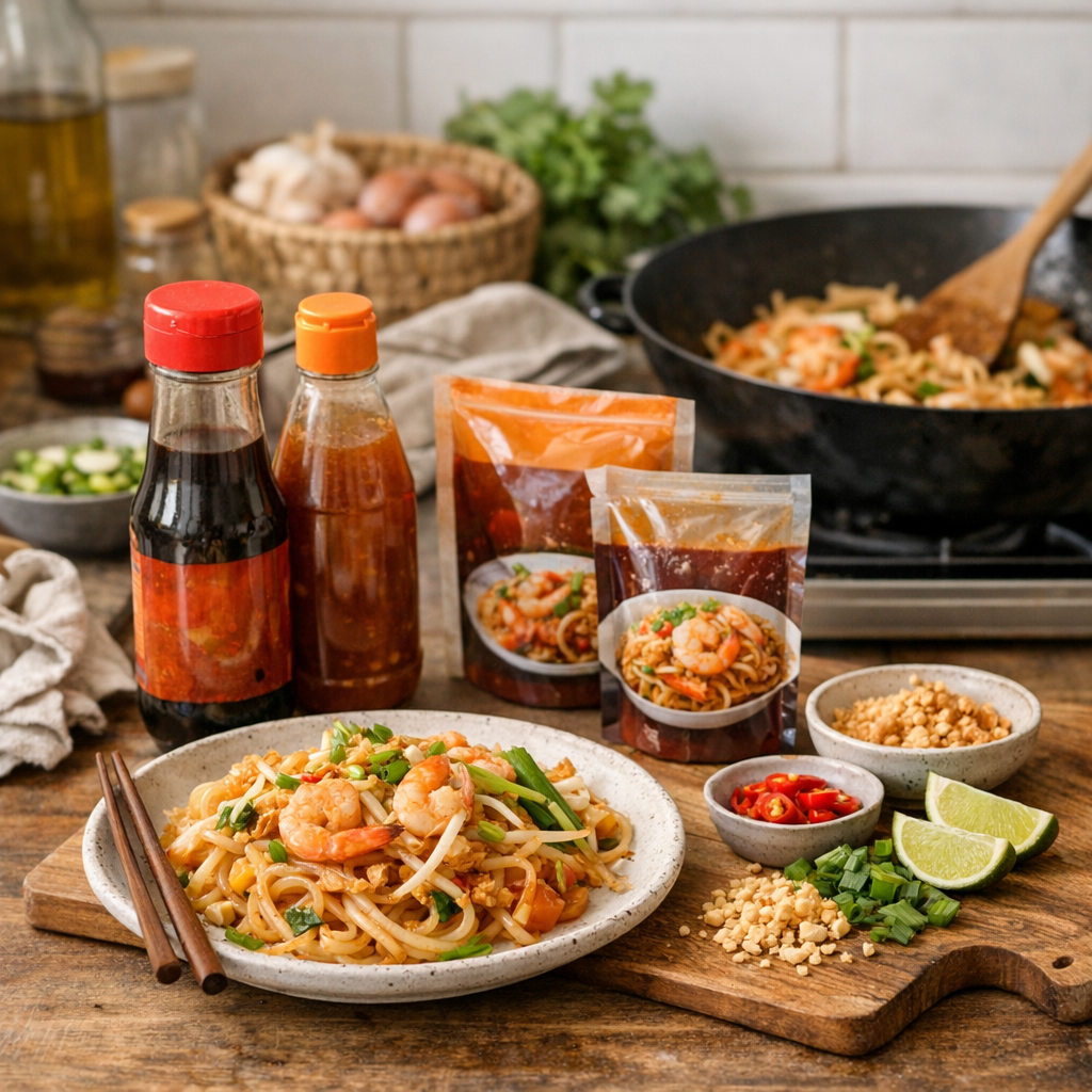 Sauce pad thaï toute prête : que valent vraiment les formats vendus en magasin ?