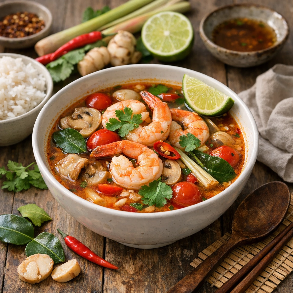 Recette de tom yum aux crevettes : ce que montrent vraiment les versions francophones