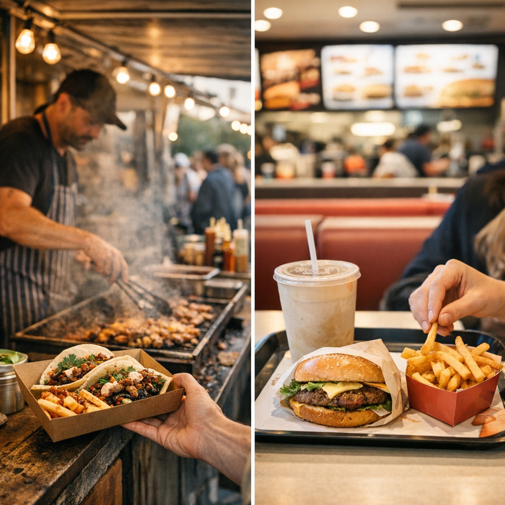 Street food et restauration rapide : quelle différence ?