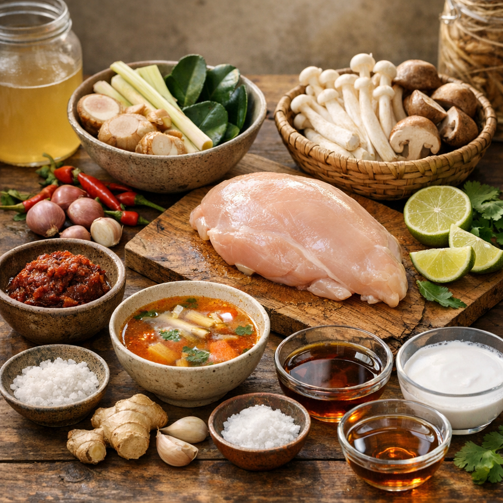 Ingrédients : construire un vrai profil tom yum au poulet