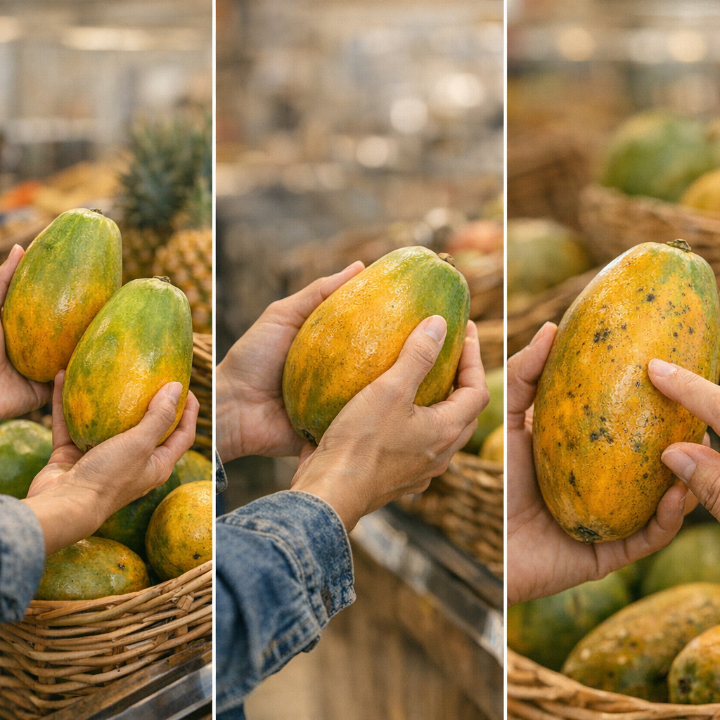 Les 3 vérifications utiles en magasin : couleur, pression, état de la peau