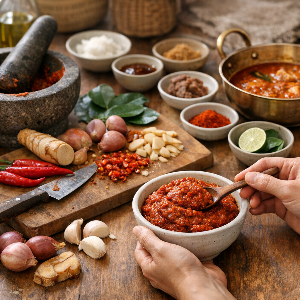 Recette de pâte de curry rouge thaï : préparation et logique d’usage