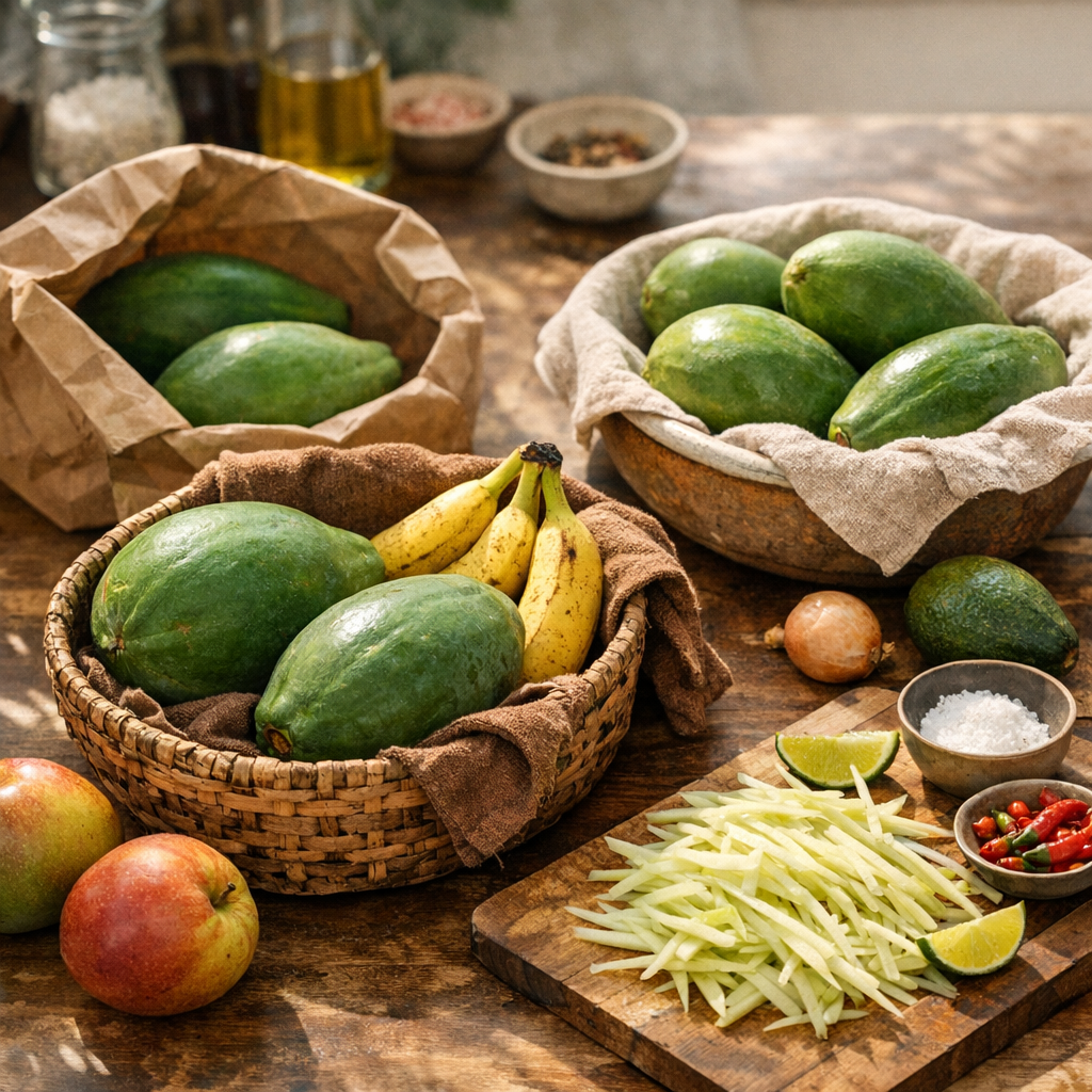 Comment faire mûrir une papaye verte ? La réponse utile pour cette recette réunionnaise