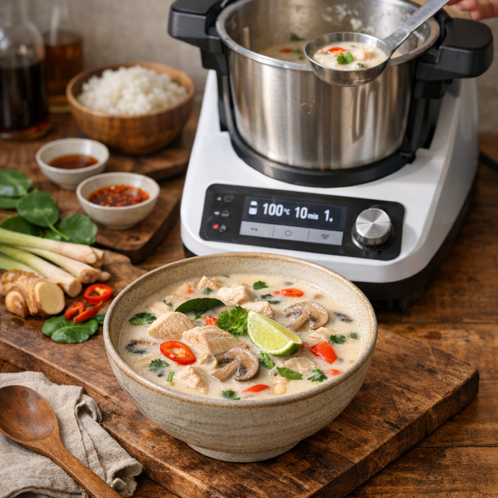 Comment transposer un tom kha gai au Monsieur Cuisine sans le franciser