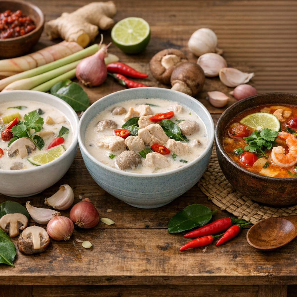 Tom Kha, Tom Kha Gai, Tom Yum : les distinctions à faire avant tout achat