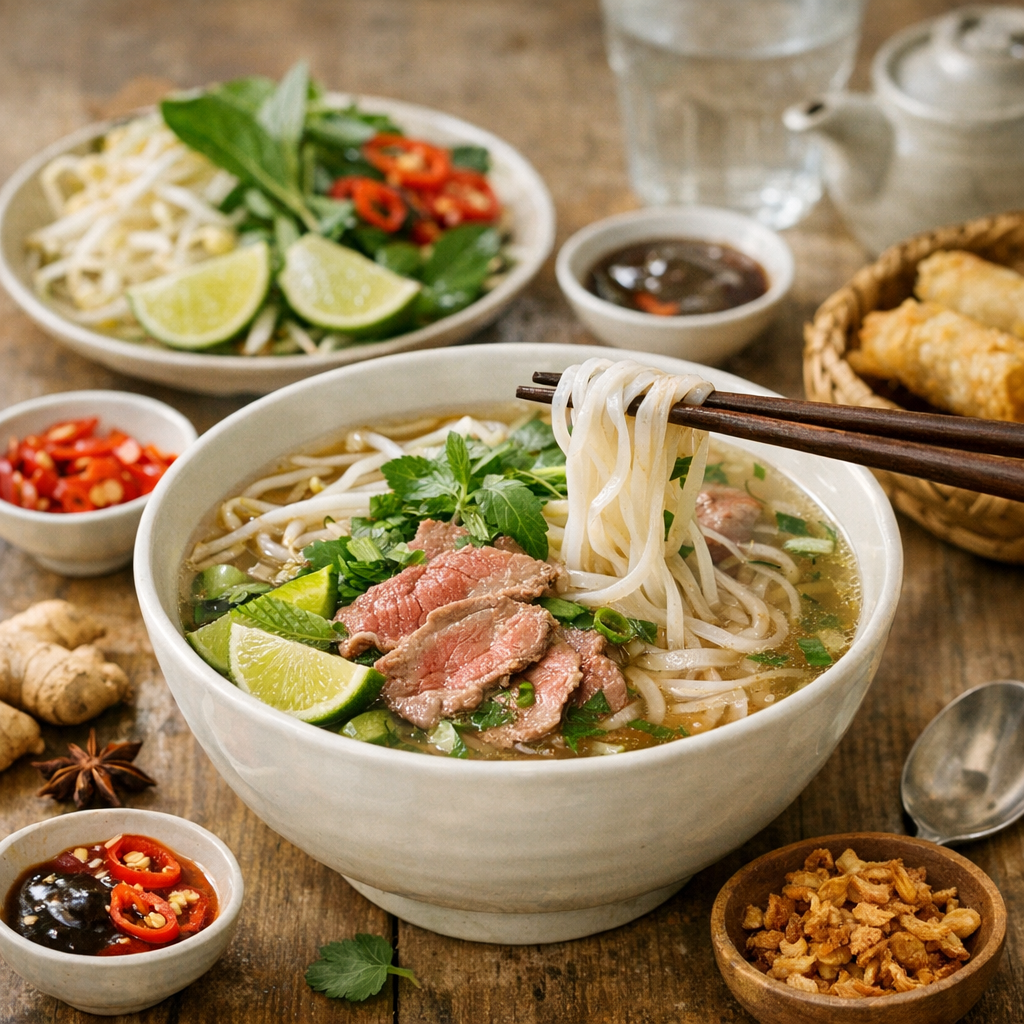 Quand la requête devient culinaire : que signifie pho, comment se mange-t-il, et est-ce calorique ?