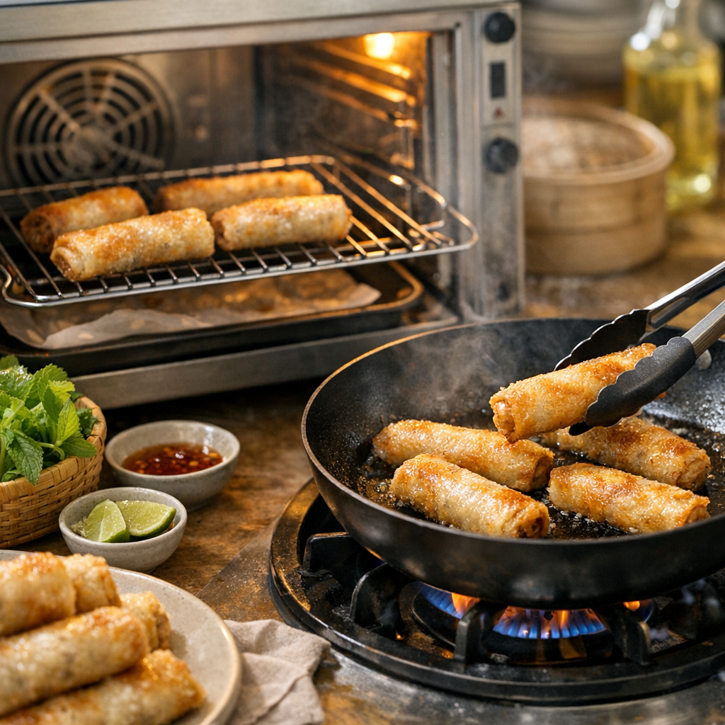 Comment réchauffer des nems sans perdre le croustillant obtenu à la cuisson ?