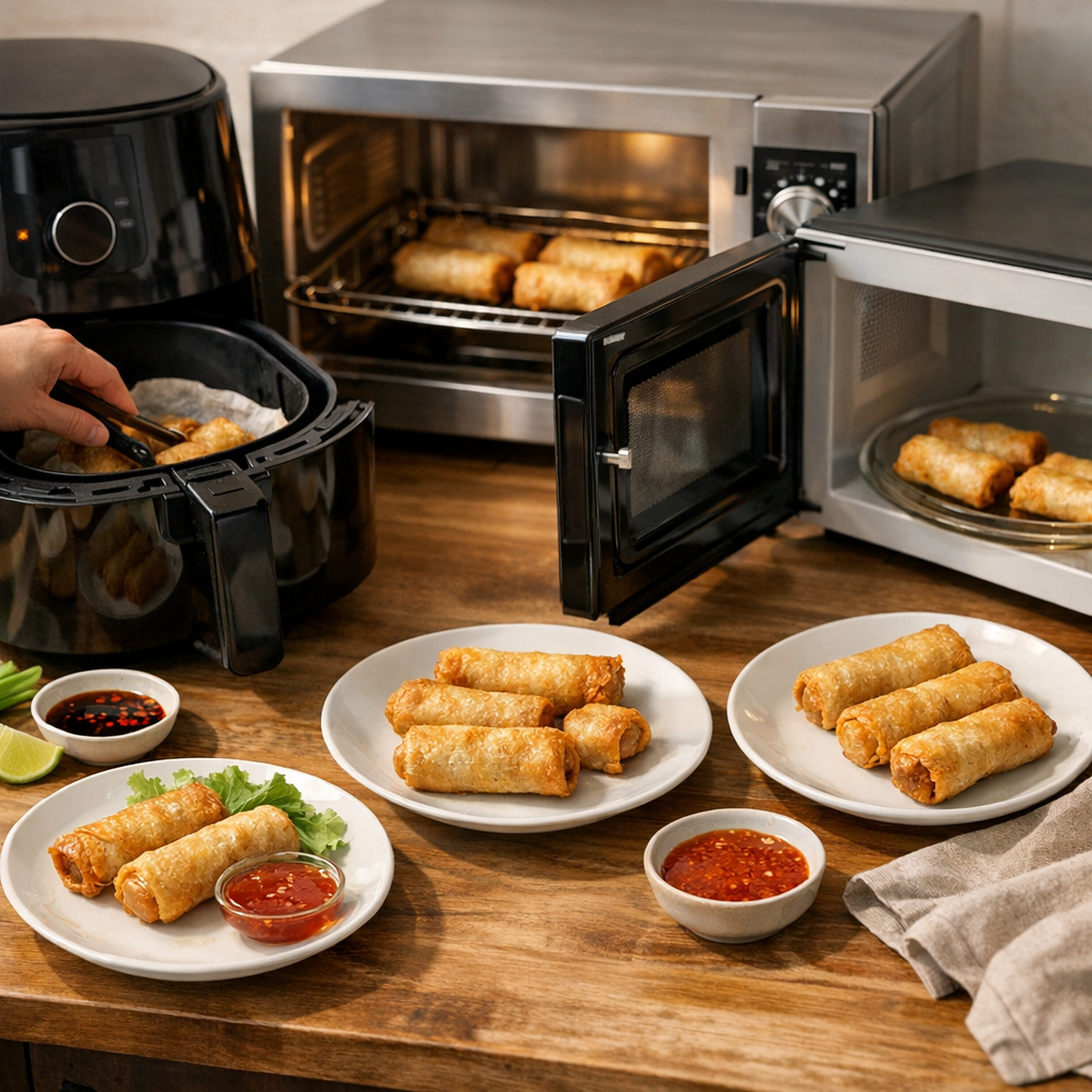 Airfryer, four, micro-ondes : quelle méthode garde vraiment le croustillant ?