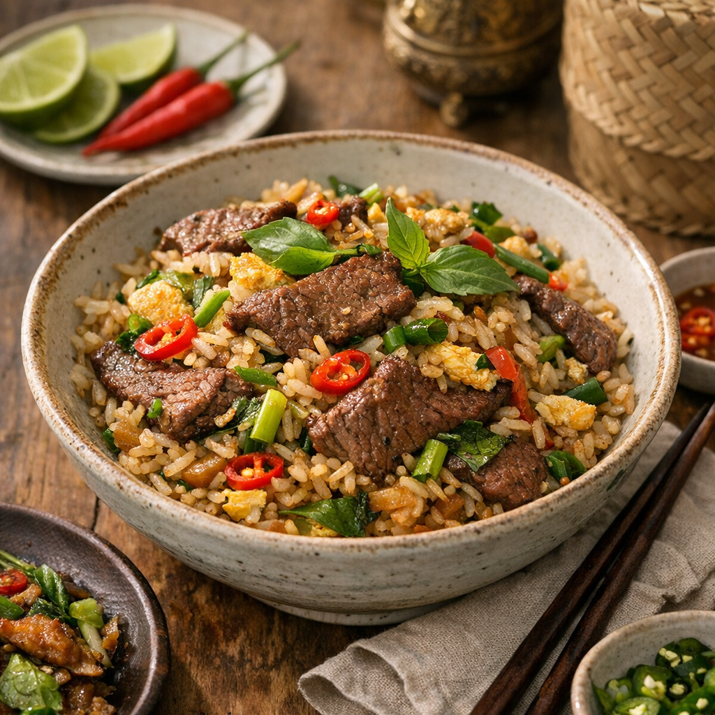 Pourquoi ce plat n’est pas un simple riz cantonais au bœuf