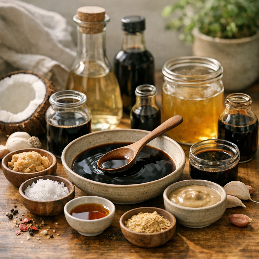 Par quoi remplacer la sauce de soja selon la fonction recherchée