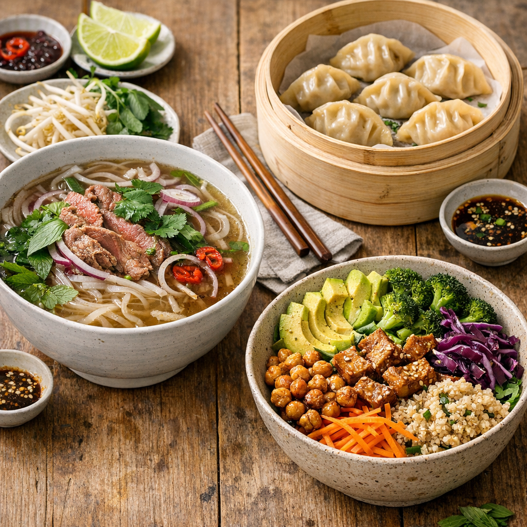 Phở, jiǎozi, buddha bowl : ce qui ne se remplace pas d'un plat à l'autre