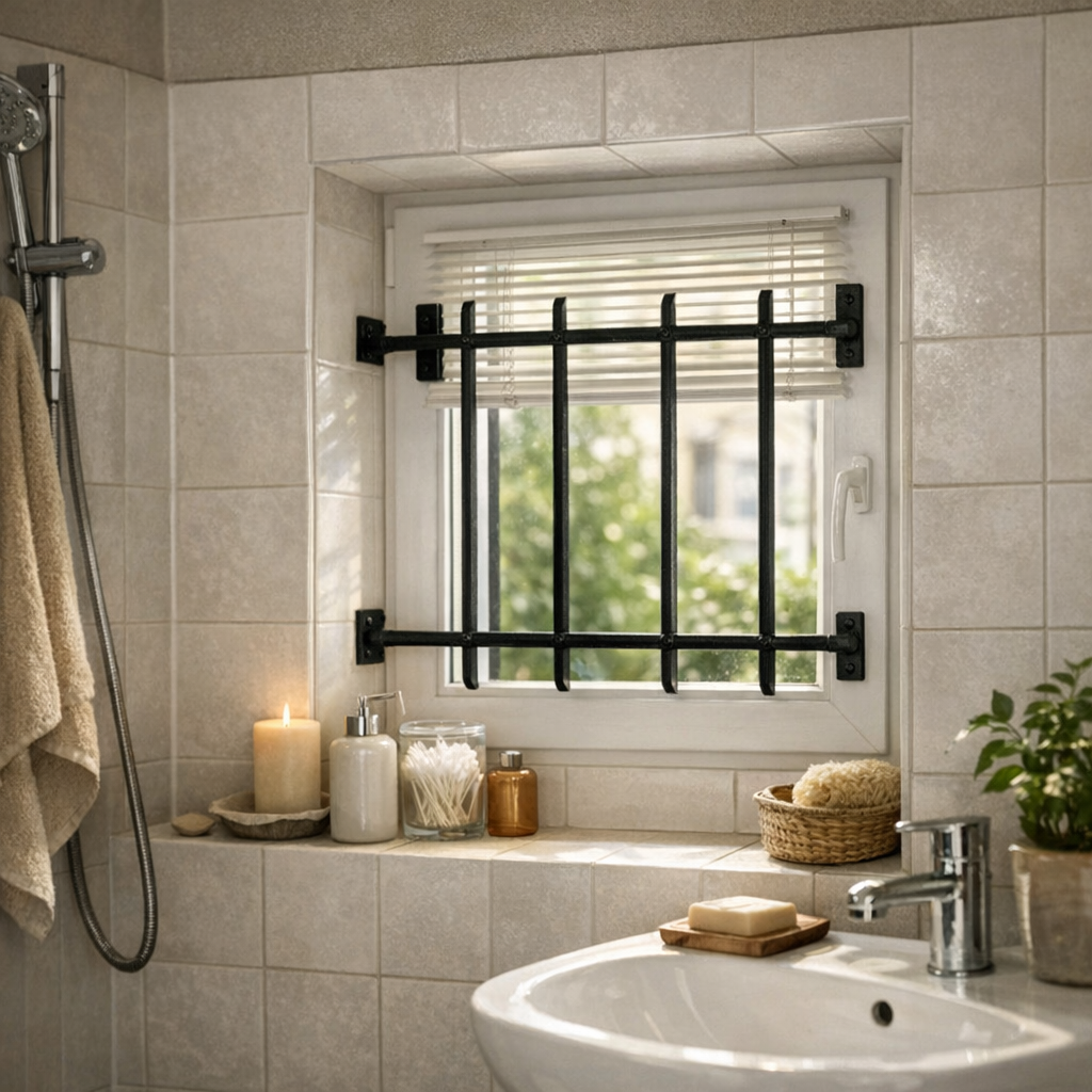 3. Pourquoi mettre des barreaux à une fenêtre de salle de bain ?