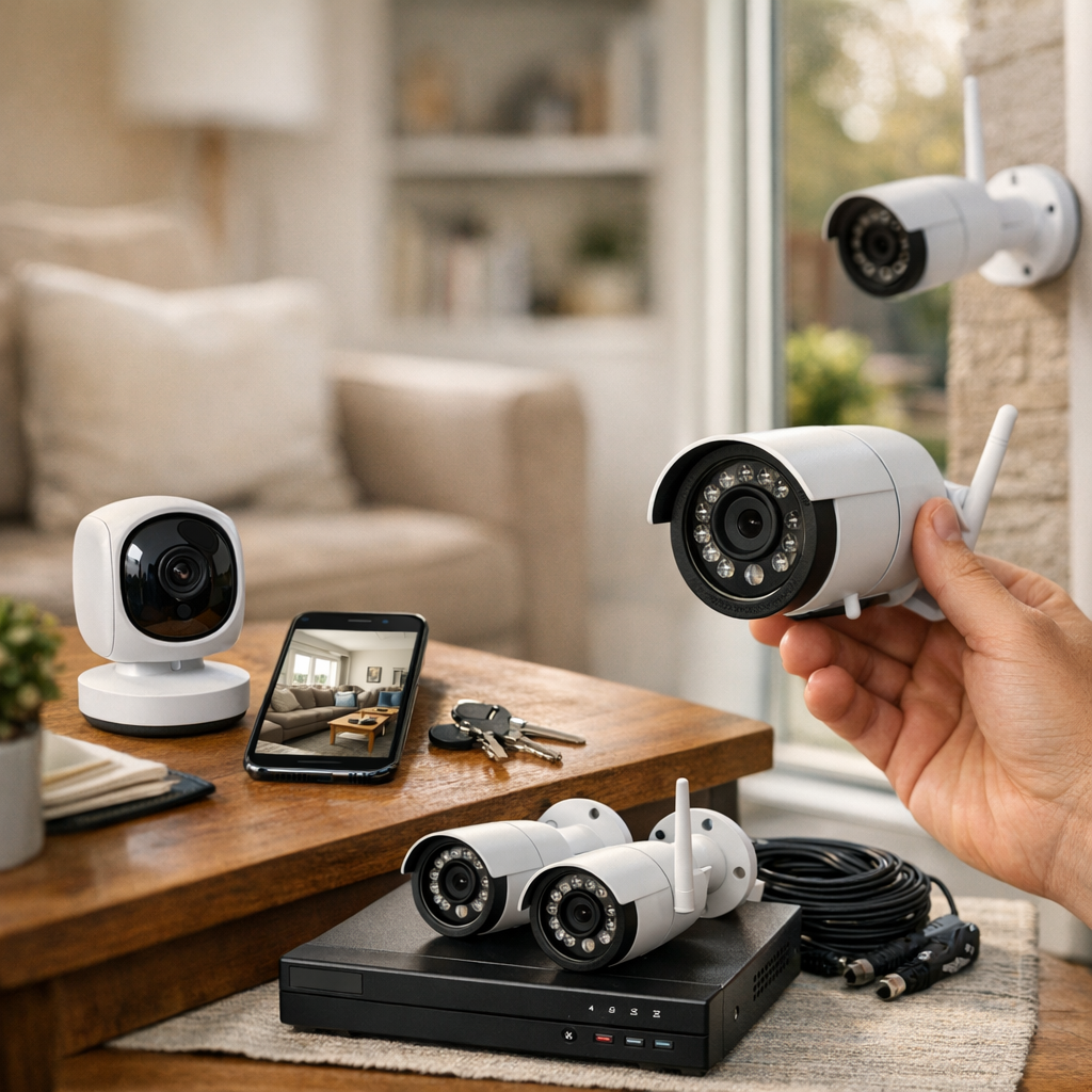 Quelle caméra de surveillance choisir pour la maison : intérieure, extérieure, WiFi ou kit avec enregistreur ?