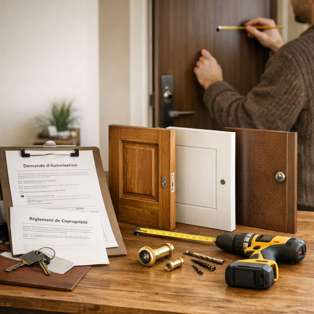 Autorisations, copropriété et type de porte : le vrai filtre avant de percer