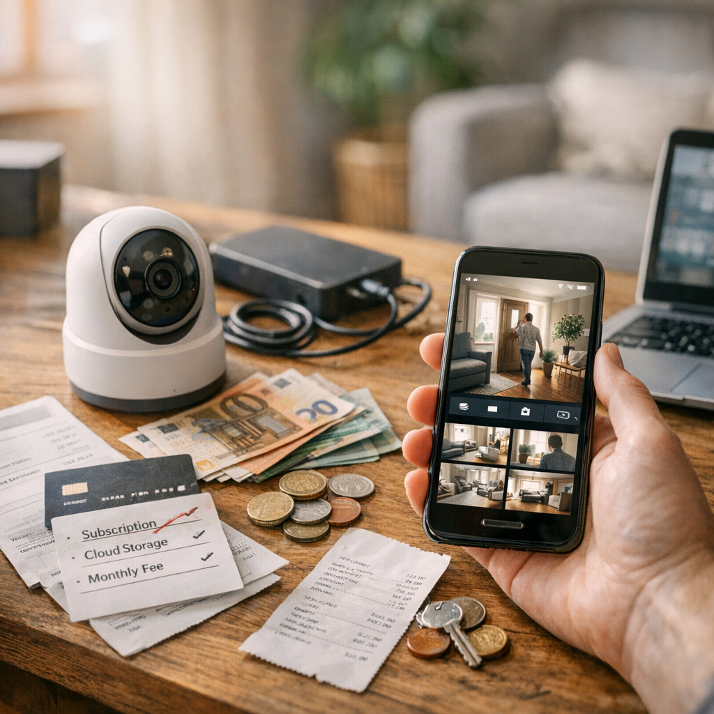 Prix réel d’une vidéo surveillance maison sur smartphone : achat, stockage et abonnements cachés