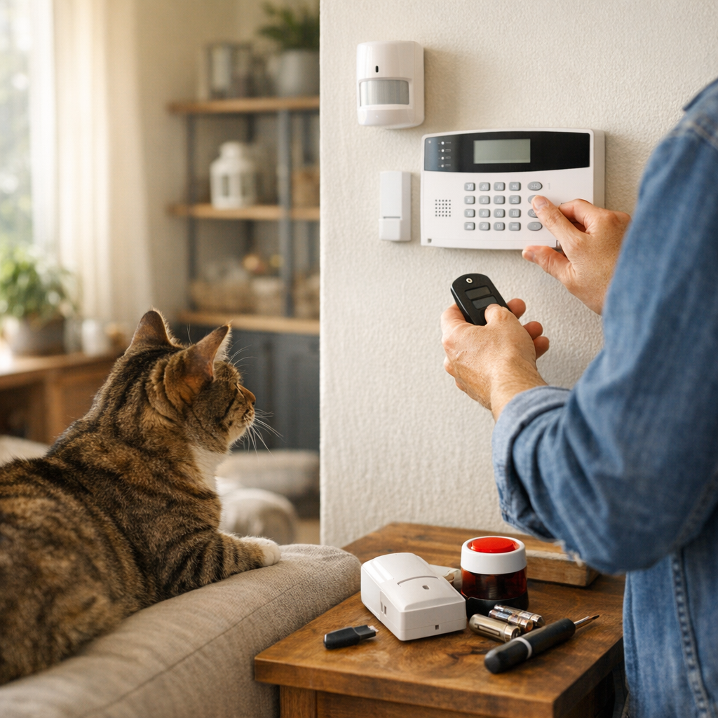 Quelle alarme choisir avec un chat : les critères vraiment utiles