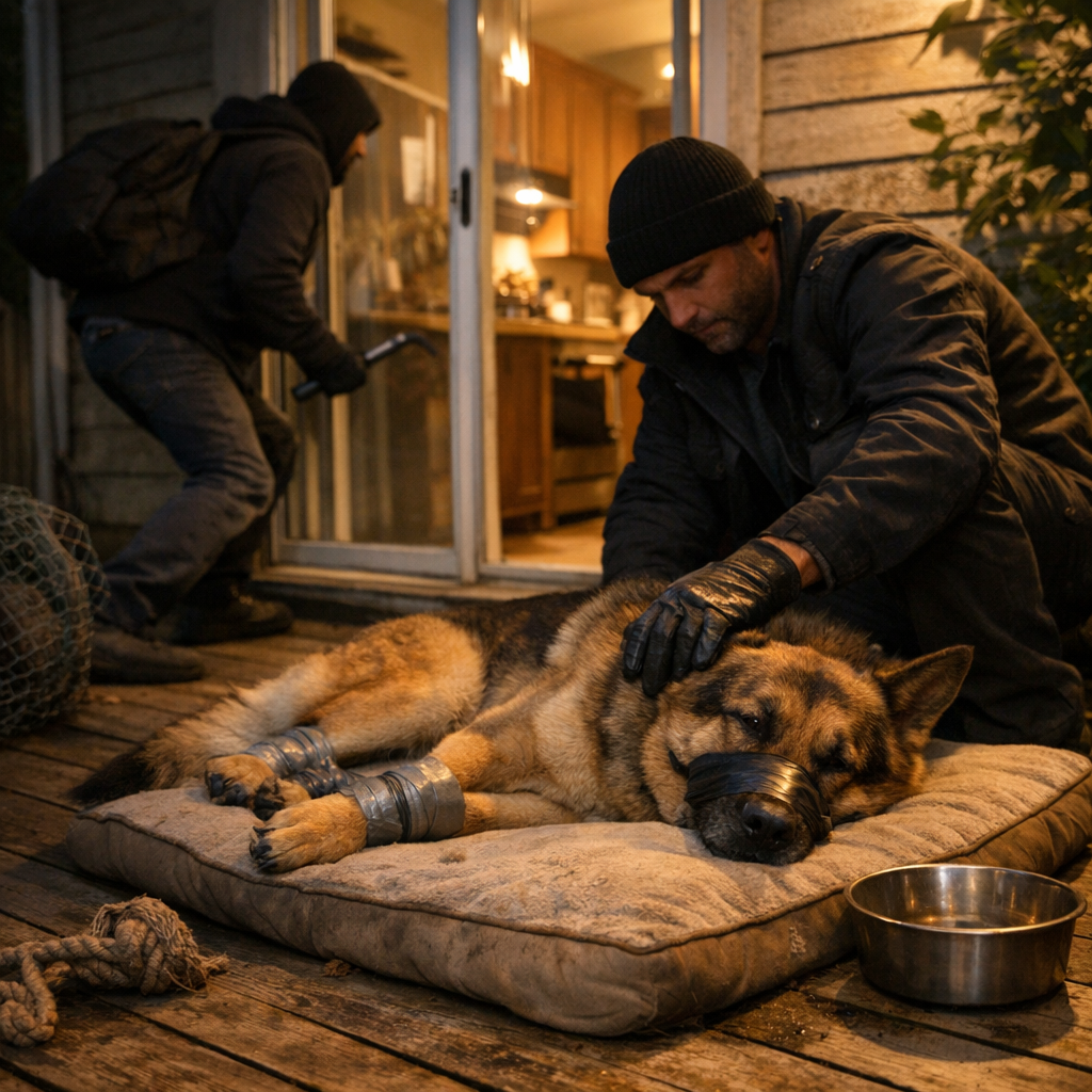 Ce que montrent les cas réels : les intrus passent souvent par l’arrière et rendent le chien inoffensif