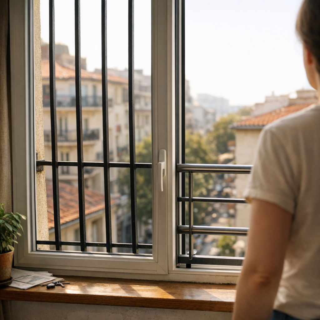 Si ma fenêtre est en étage, est-ce la loi qui m'impose des barreaux, ou seulement un garde-corps conforme, et quand l'as
