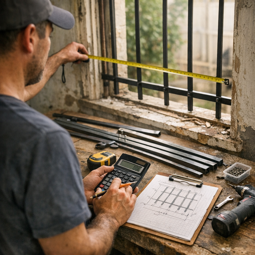 Avant la pose, il faut calculer la grille autant que la fixer