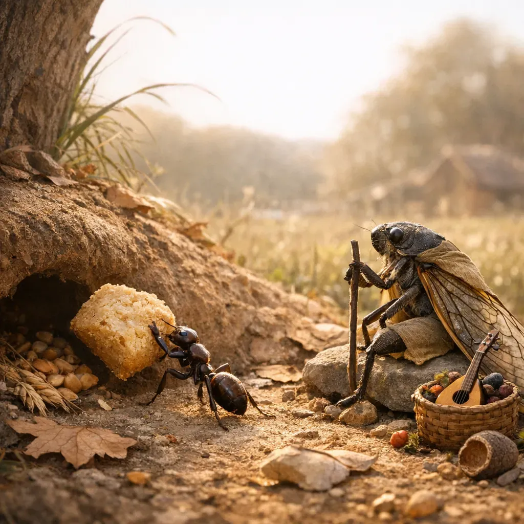 More about this scene : construire une image narrative plutôt qu’un simple dessin d’insectes