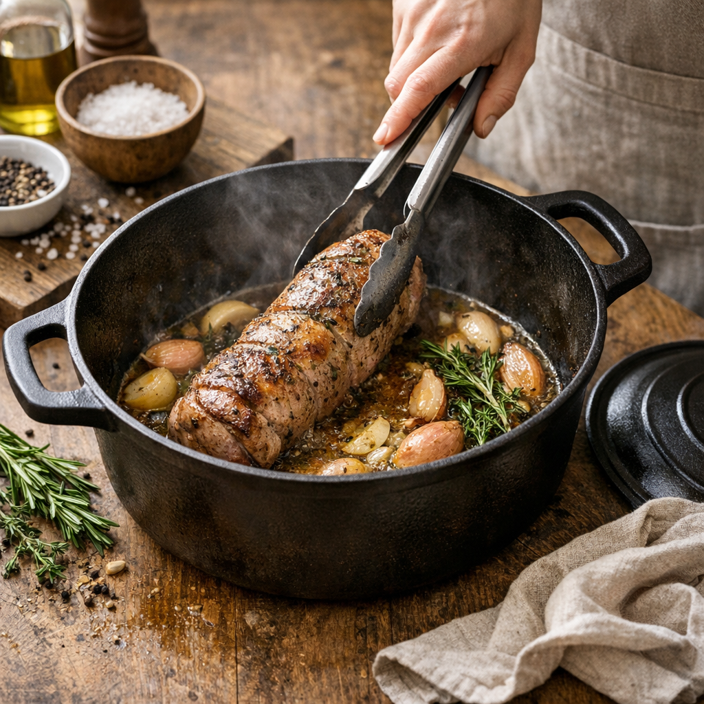 Comment cuire un filet mignon avec une cocotte en fonte sans le dessécher