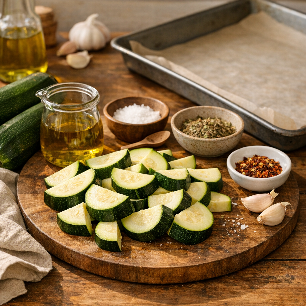 4 ingrédients pour des courgettes au four vraiment rôties
