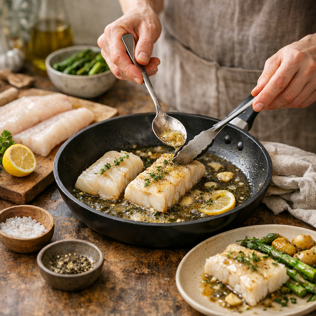 Comment cuisiner le lieu noir sans le sécher : mes repères de geste en cuisine